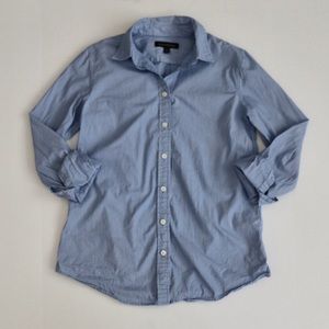 Banana Republic blue striped button down